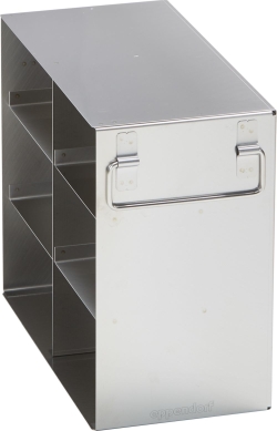 Freezer Rack: Innova&reg; U101, CryoCube&reg; F101h, 3 in/76 mm, side access, stainless steel