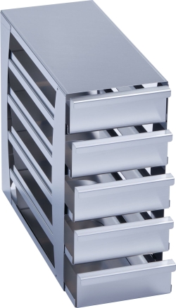 Freezer Rack: Innova&reg; U101, CryoCube&reg; F101h, 2 in/53 mm, drawer, stainless steel