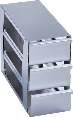 Freezer Rack: Innova&reg; U101, CryoCube&reg; F101h, 3 in/76 mm, drawer, stainless steel