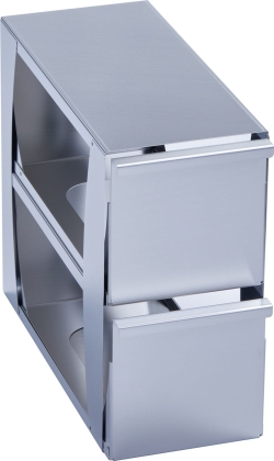 Freezer Rack: Innova&reg; U101, CryoCube&reg; F101h, 5 in/127 mm, drawer, stainless steel