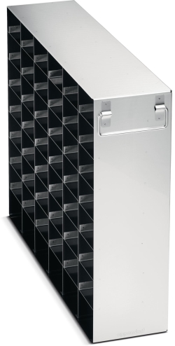 Freezer Rack: CryoCube&reg; F740 series (3-compartment, MAX), DWP (53 mm), side access, stainless steel