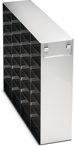 Freezer Rack: CryoCube&reg; F740 series (3-compartment, MAX), 2 in/53 mm, side access, stainless steel