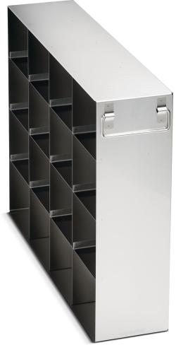 Freezer Rack: CryoCube&reg; F740 series (3-compartment, MAX), 4 in/102 mm, side access, stainless steel