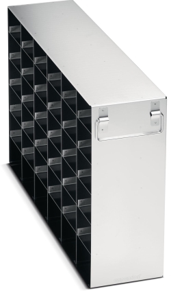 Freezer Rack: CryoCube&reg; F740 series (5-compartment, MAX for 5th comp.), DWP (53 mm), side access, stainless steel