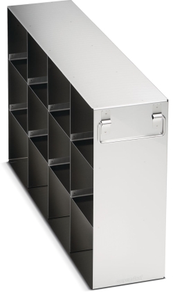 Freezer Rack: CryoCube&reg; F740 series (5-compartment, MAX for 5th comp.), 4 in/102 mm, side access, stainless steel