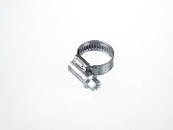 Worm-threaded hose clips stainless steel