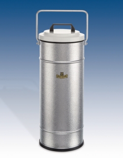Dewargefäße mit großem Volumen, zylindrische Form, Aluminiumbehälter mit Tragebügel / KGW Isotherm