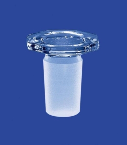 Glas-Stopfen NS 29/32 achtkant, Boro 3.3, halbhohl