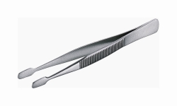 Deckglaspinzetten, Stahl vernickelt