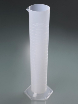 Measuring cylinder, PP, transparent scale