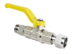 Shut-off valve for loop circuit (max. +90 °C), M16x1