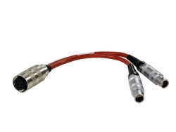 Y-adapter cable for 1 double Pt-100 probe on 2 connection sockets according to NAMUR