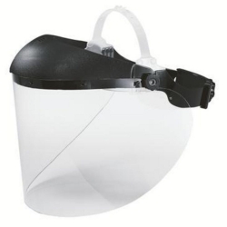Face protection shields 9706, Lens clear, CA, anti-fog 1 mm, 540 x 195 mm