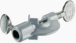 Einfachmuffe für Stäbe bis 16 mm, Zinkdruckguss, pulverbeschichtet