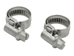 Tube clamps, size 1 for tubing 8 mm inner dia. pack of 2