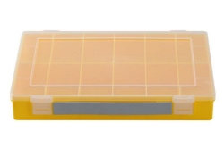 box with handle, PP, yellow, 12 trays, 335x225x55mm