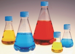 Erlenmeyerkolben Nalgene™ mit Belüftungs-Schraubverschluss, PETG, steril, mit Schikanen