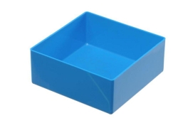 Einsatzbox 108x108x45 mm blau