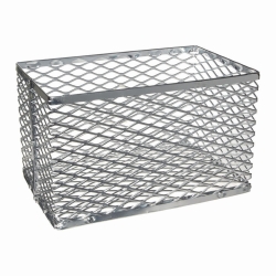 Test tube basket, aluminium 256x152x152mm