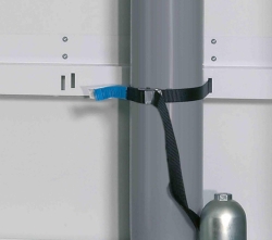 Buckle strap, one-piece, black strap 1m long, 25mm wide