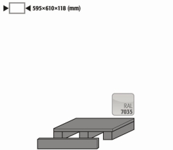 Fork lift, adjusted base height 118mm for VBF/VBFT196.60