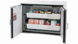 Safety cabinet UB-T-90 2T 2 full drawers, light grey, RAL 7035