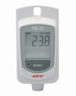 Wireless temperature data loggers with internal NTC temperature sensor EBI 25-T
