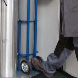 Gas bottle trolley for 1x50 or 2x10 liter bottles