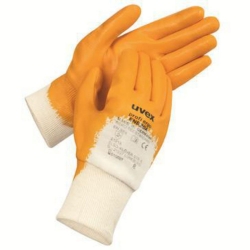 Nitril gloves PROFI ERGO ENB20A ca.27 cm, size 9, Typ 60147, orange coating, pair