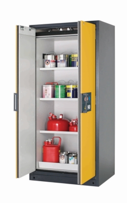 Saftey cabinet Q-CLASSIC-90 WD 900 x 615 x 1955 mm (WxDxH), RAL 7016/RAL 1004, 3 shelves,