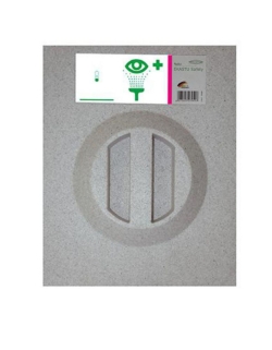 Eye wash station, EPS, empty for 2 eye wash bottles