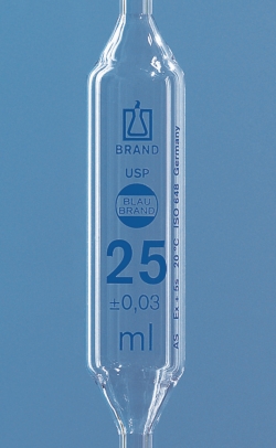 Volumetric pipettes, USP, class AS, AR-glass<sup>®</sup>, blue graduation