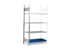 Hazardous material shelf type REG with 3 gratings, 1 collecting sump, 1010 x 640 x 2000 mm