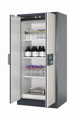 Saftey cabinet Q-CLASSIC-90 WD 900 x 615 x 1955 mm (WxDxH), RAL 7016/RAL 7035, 3 shelves,