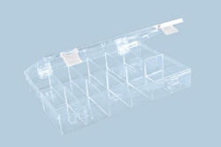 Sortimentskasten, PS, glasklar 12 F&auml;cher, 335x225x55 mm