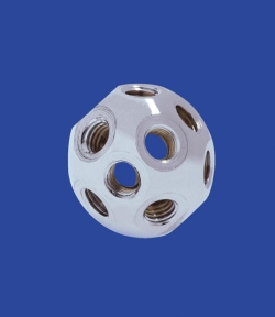 Bowl knot with 18 threaded holes M12 connection angle 45-180°
