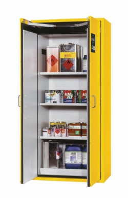 Saftey cabinet S-CLASSIC-90 WD 900 x 615 x 1968 mm (WxDxH), RAL 1004, 3 shelves, 1 metal plate insert,
