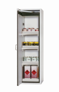 Saftey cabinet S-CLASSIC-90 WDL 600 x 615 x 1968 mm (WxDxH) RAL 7035, 3 tank bottoms,