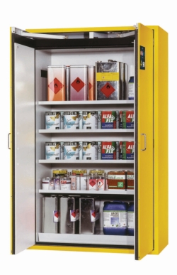 Saftey cabinet S-CLASSIC-90 WDAS 1200 x 615 x 1968 mm (WxDxH), RAL 1004, 4 shelves,