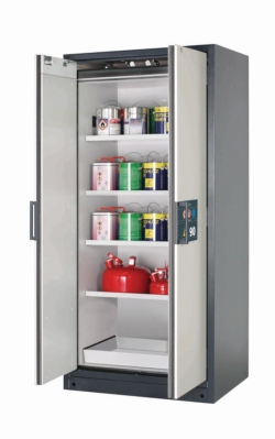 Safety cabinet Q-CLASSIC-90 WD 893 x 615 x 1953 mm (BxTxH), RAL 7016/RAL 7035, 4 shelves,