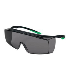 Protection glasses super f OTG 9169 colour:black/green, lenses:PC grey welding protection 3, infradur AF
