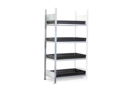 Hazardous goods shelving type RSW with 4 trays (32 ltr.) 1010x640x2000mm