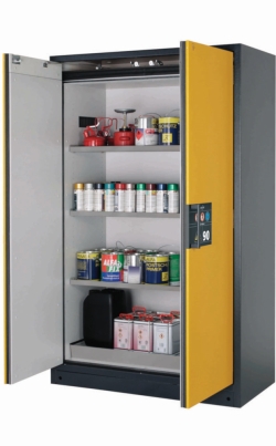 Saftey cabinet Q-CLASSIC-90 WD 1193 x 615 x 1953 mm (WxDxH), RAL 7016/RAL 1004, 3 tank bottoms,