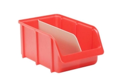 L&auml;ngstrennstege f&uuml;r Sichtboxen aus PP Gr. 4 grau