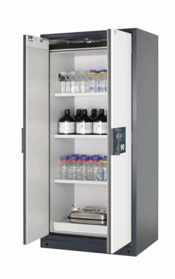Safety cabinet Q-PEGASUS-90 WDAC with hinged doors, outside: 893x615x1953mm Inside: 750x522x1647 mm