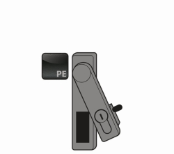 Handle pivoting lever PZ PA raw. GOD 700 mm