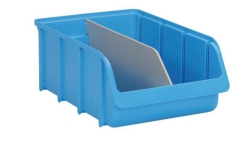 L&auml;ngstrennstege f&uuml;r Sichtboxen aus PP Gr. 5 grau, 450x160 mm