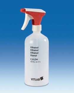 Zerstäuber-/Sprühflaschen, PE-LD, mit Aufdruck Ethanol