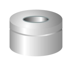 Alu- rim caps N 11, silver hole w. O-ring, Alu-Septum, TPF,
