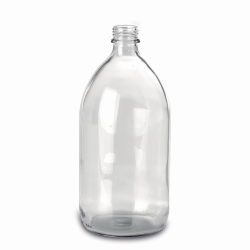 Enghalsflaschen, Kalk-Natron-Glas, klar